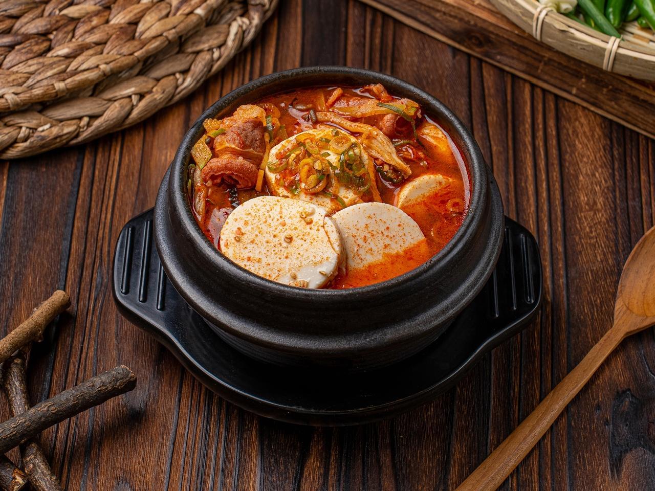 미니우삼겹순두부찌개